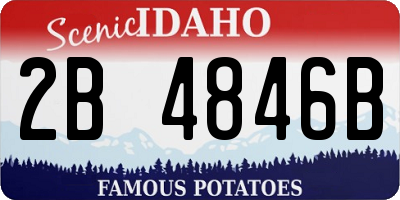ID license plate 2B4846B