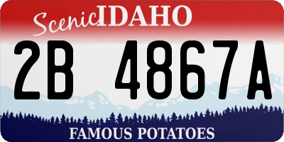 ID license plate 2B4867A
