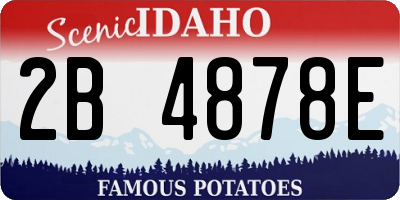 ID license plate 2B4878E