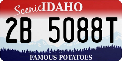 ID license plate 2B5088T