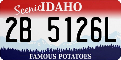 ID license plate 2B5126L