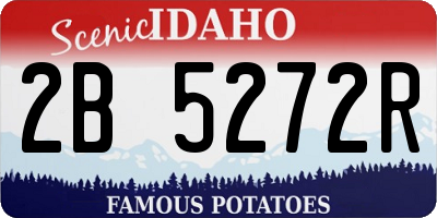 ID license plate 2B5272R