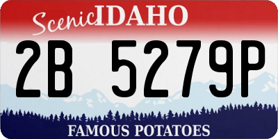 ID license plate 2B5279P