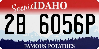 ID license plate 2B6056P