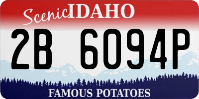 ID license plate 2B6094P