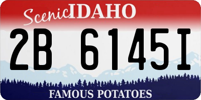 ID license plate 2B6145I