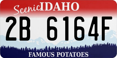 ID license plate 2B6164F