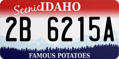 ID license plate 2B6215A