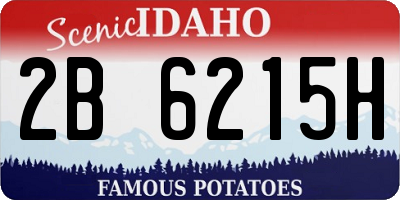 ID license plate 2B6215H