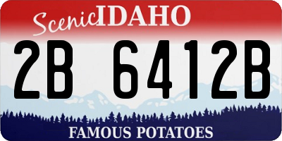 ID license plate 2B6412B