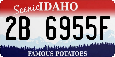 ID license plate 2B6955F