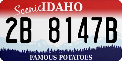ID license plate 2B8147B
