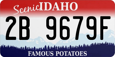 ID license plate 2B9679F