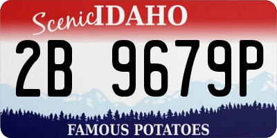 ID license plate 2B9679P