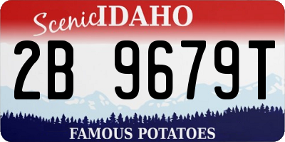 ID license plate 2B9679T