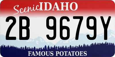 ID license plate 2B9679Y