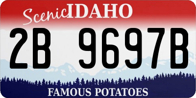 ID license plate 2B9697B