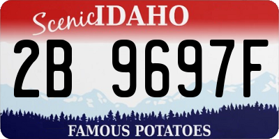 ID license plate 2B9697F
