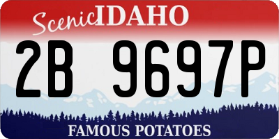 ID license plate 2B9697P