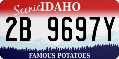 ID license plate 2B9697Y