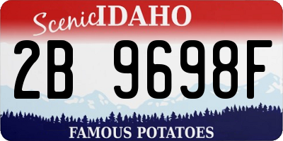 ID license plate 2B9698F