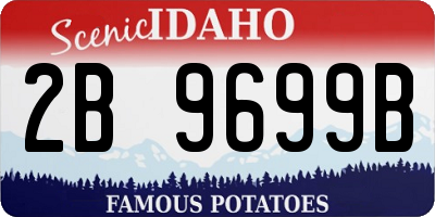 ID license plate 2B9699B