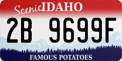 ID license plate 2B9699F