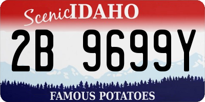 ID license plate 2B9699Y