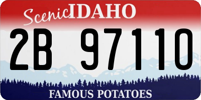 ID license plate 2B9711O