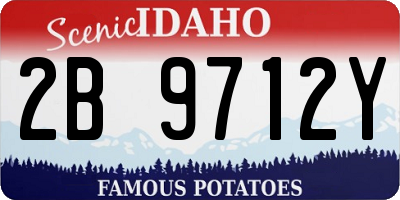 ID license plate 2B9712Y