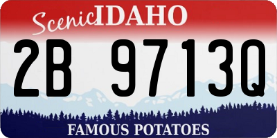 ID license plate 2B9713Q