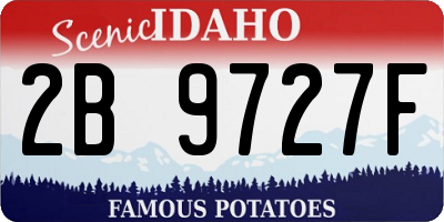 ID license plate 2B9727F