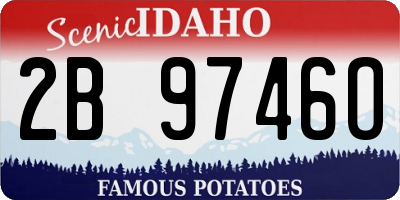 ID license plate 2B9746O