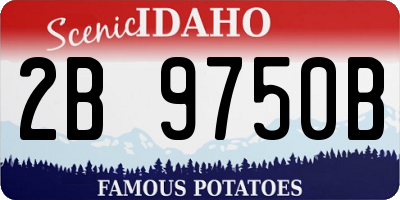 ID license plate 2B9750B