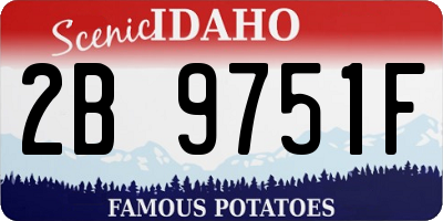 ID license plate 2B9751F