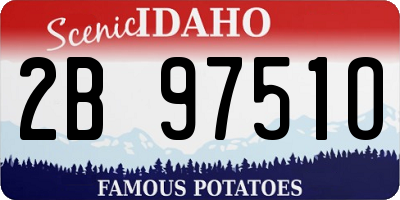 ID license plate 2B9751O