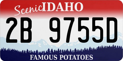 ID license plate 2B9755D