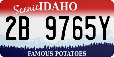 ID license plate 2B9765Y