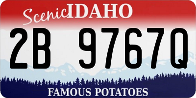 ID license plate 2B9767Q