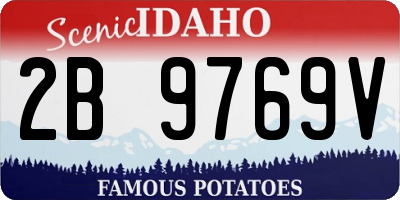 ID license plate 2B9769V