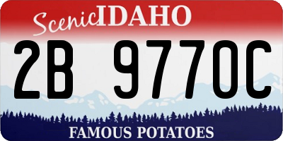 ID license plate 2B9770C