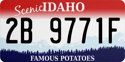 ID license plate 2B9771F