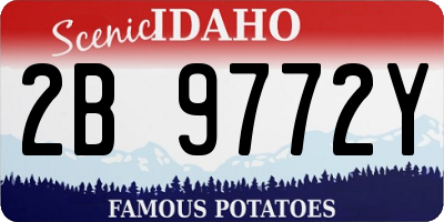 ID license plate 2B9772Y