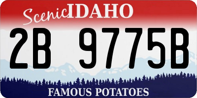 ID license plate 2B9775B