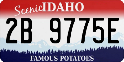 ID license plate 2B9775E
