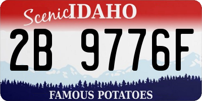 ID license plate 2B9776F