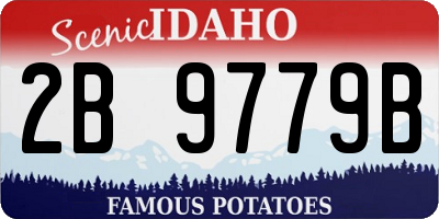 ID license plate 2B9779B