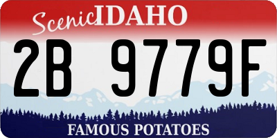 ID license plate 2B9779F