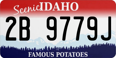 ID license plate 2B9779J