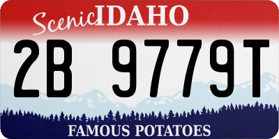 ID license plate 2B9779T